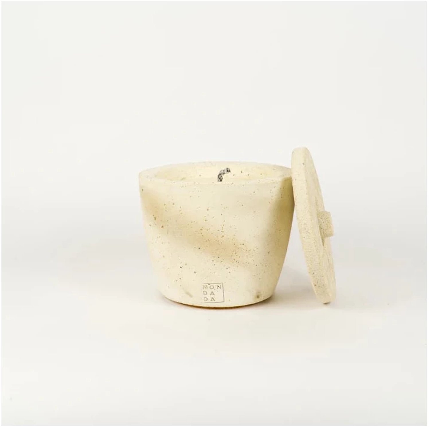 Mon Dada Urban outdoor kaars met deksel S ecru - Neutraal