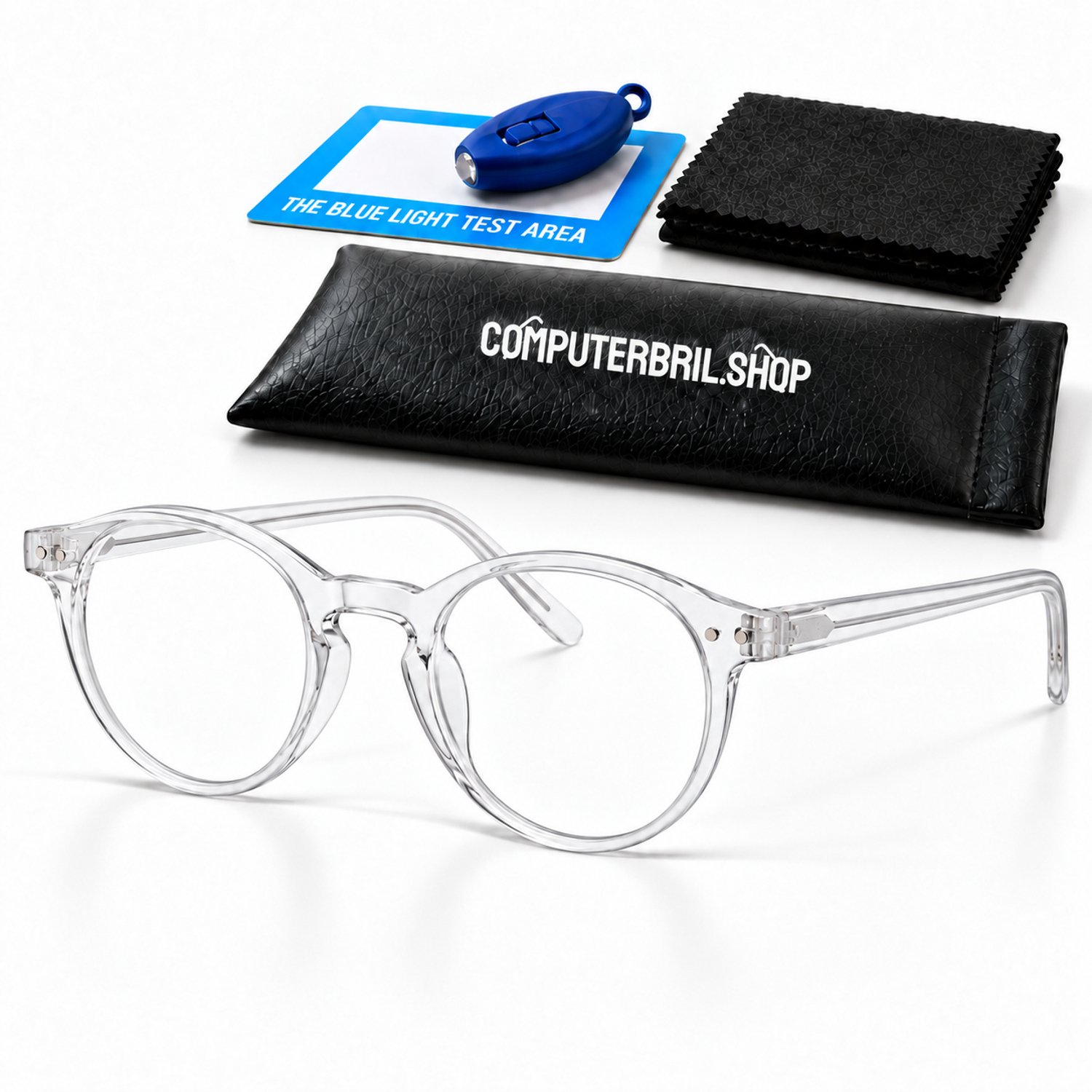 Blauw Licht Bril Met Sterkte +3.5 Leesbril - Computerbril - Beeldschermbril - Blue Light Glasses - Unisex - Transparant