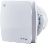 100mm Badkamerventilator met Timer & Terugslagklep 95 m³/h, 12W, 34 dB Stille IPX4 Afzuigventilator Afvoerventilator Voor Badkamer Toilet Kelder Keuken Plafond, Wit