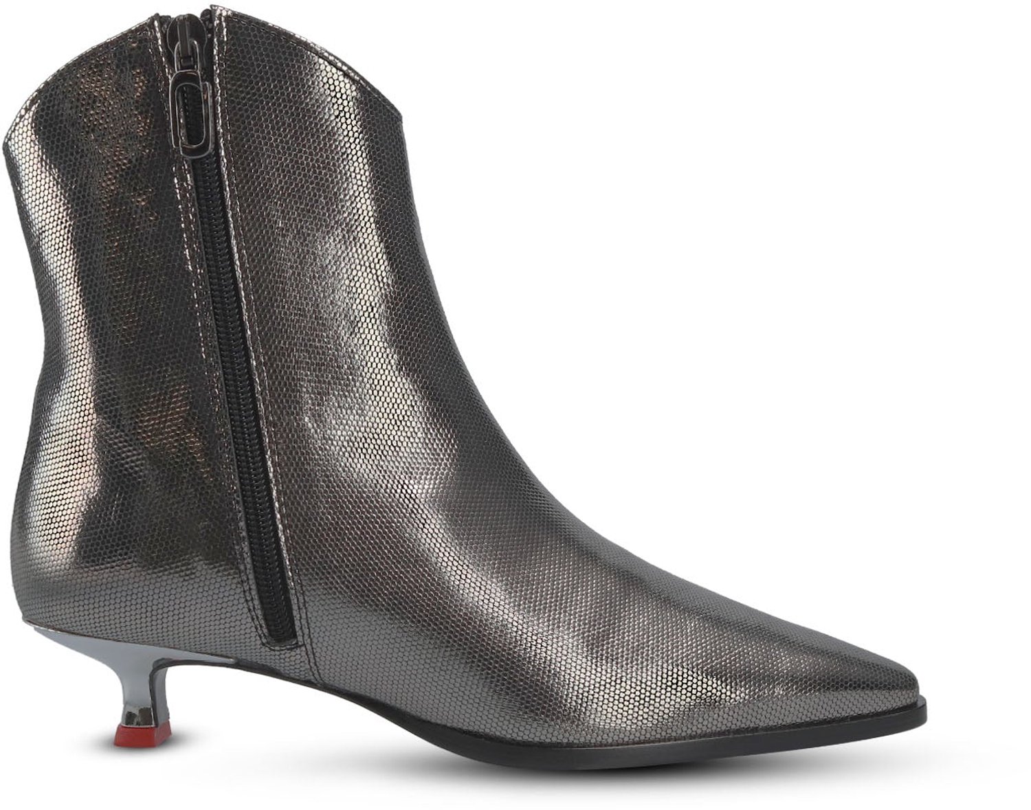 Jan Jansen - Ieniemimi Douplezip Bootie - Dames - Enkellaarsjes - Zilver