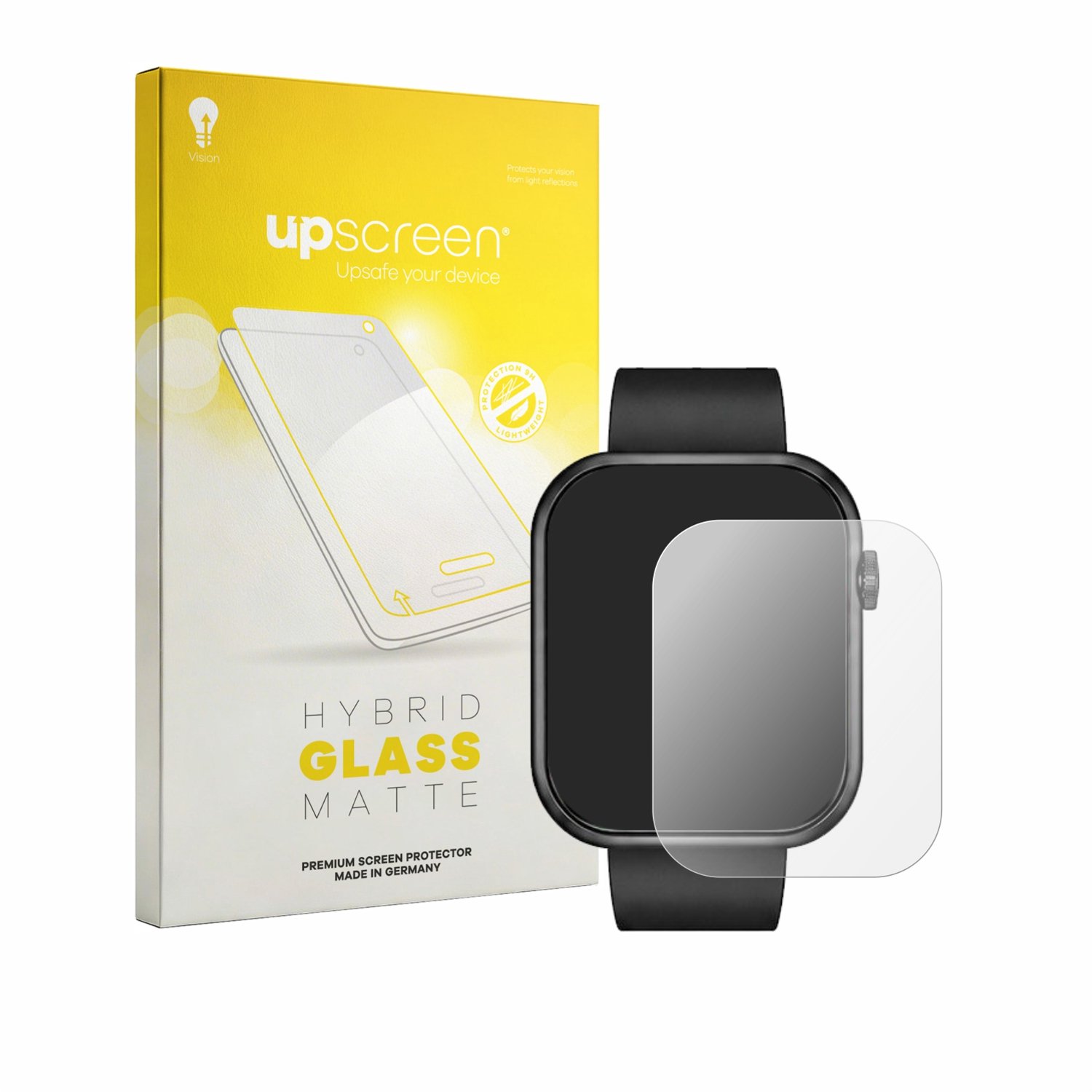 upscreen - Screenprotector voor Vornix Smartwatch 1.85" - Folie Beschermfolie Beschermglas matte