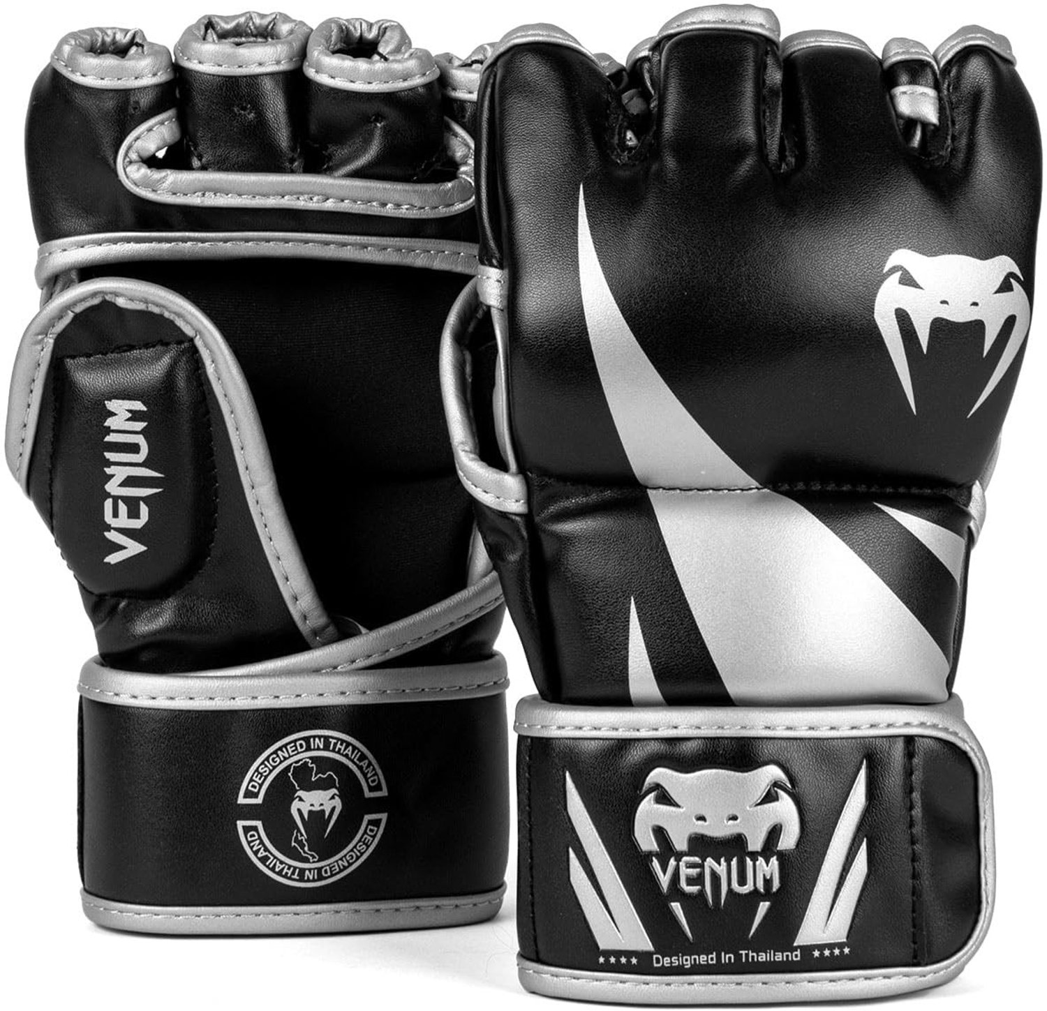 MMA-handschoenen Challenger - M - Zwart/Zilver