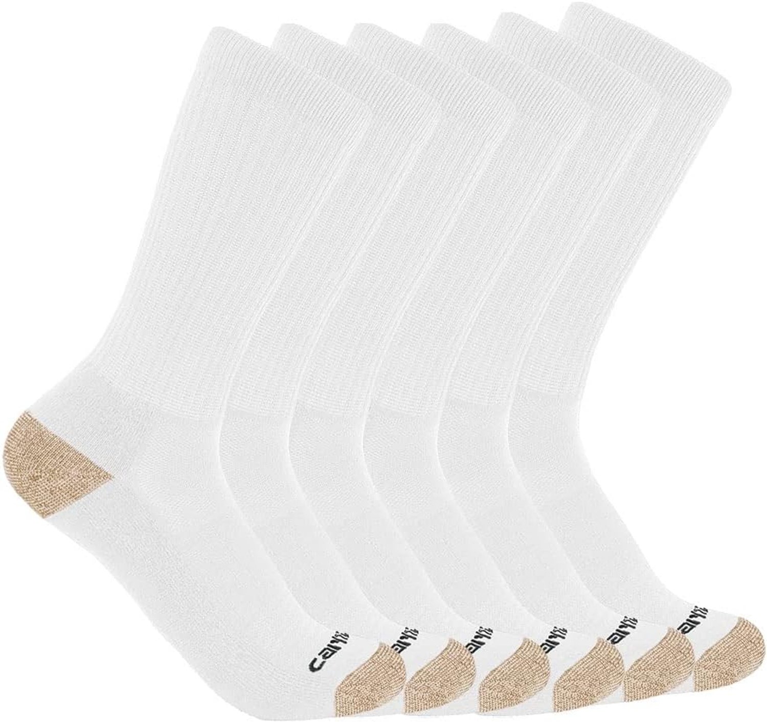 Carhartt Heren Sokken 6-Pack /Opulent Garden Midweight Wit