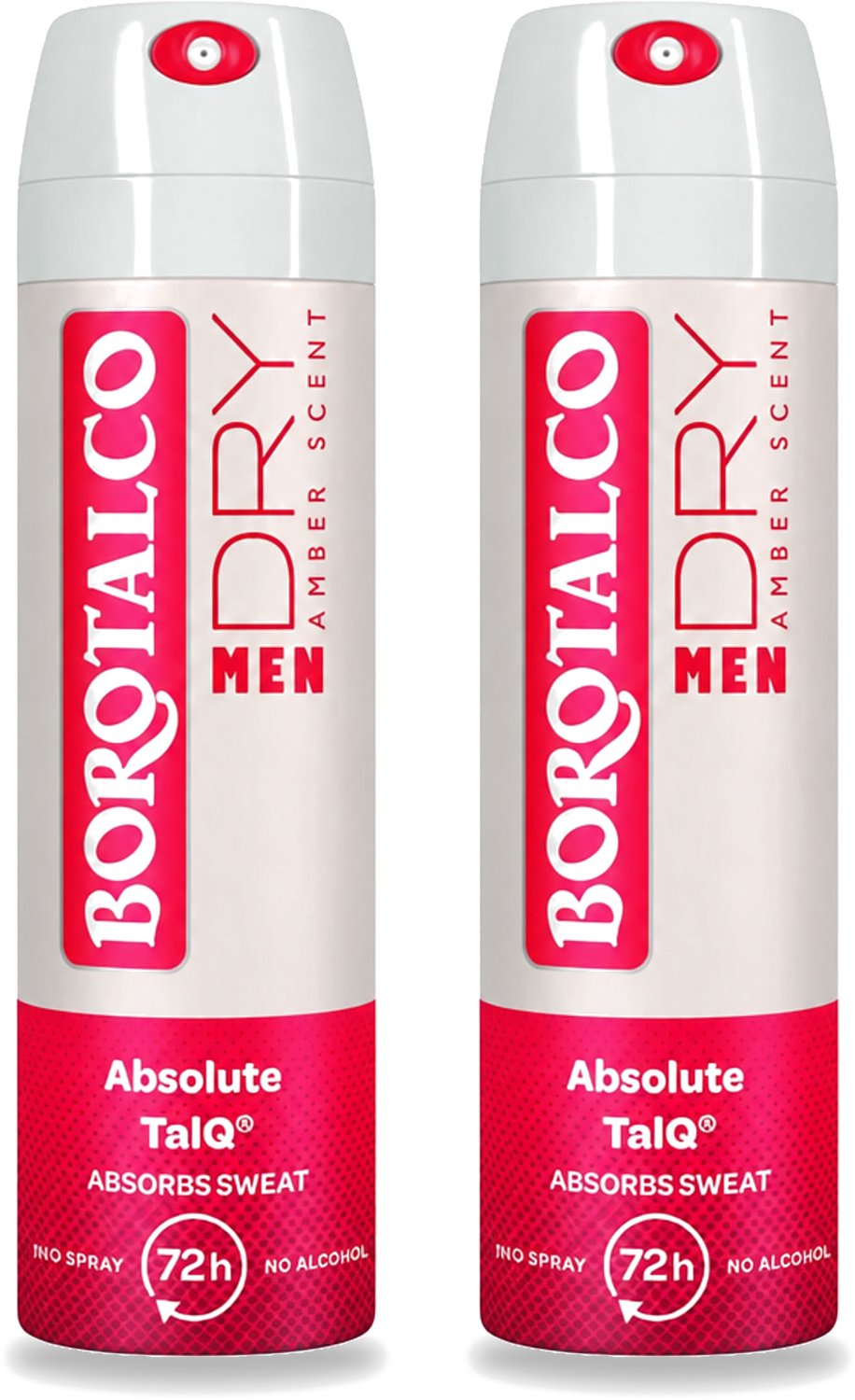 2 x Borotalco – Deodorant Spray – Men Amber Geur – 150 ml - Voordeelverpakking - 2 stuks
