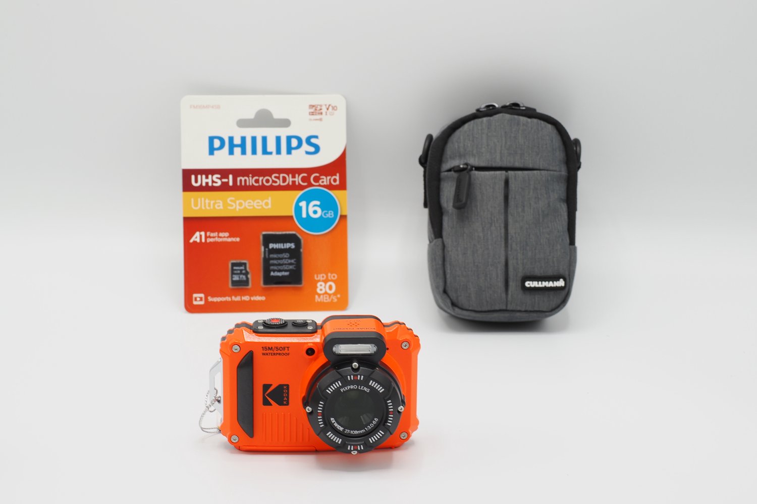 Kodak WPZ2 - Compactcamera - Onderwatercamera - 16 megapixel - Orange - + 16GB geheugenkaart - + Tas
