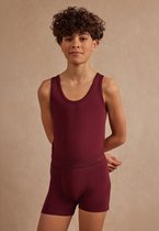 Ten Cate Basics organic cotton stretch singlet jumping deer dahlia 3-pack voor Jongens | Maat 170/176