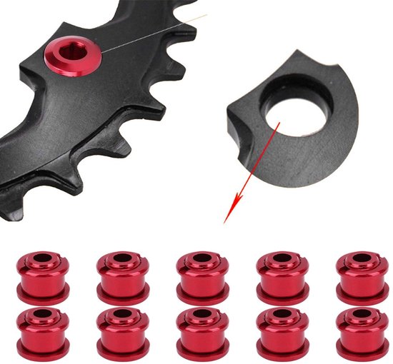 Kettingblad 4.9MM - 10 Stuks - Lichtgewicht - Roestvrij Staal - Duurzaam - Eenvoudig te Installeren - Modieuze Uiterlijk - Kettingbladbouten — afbeelding 2