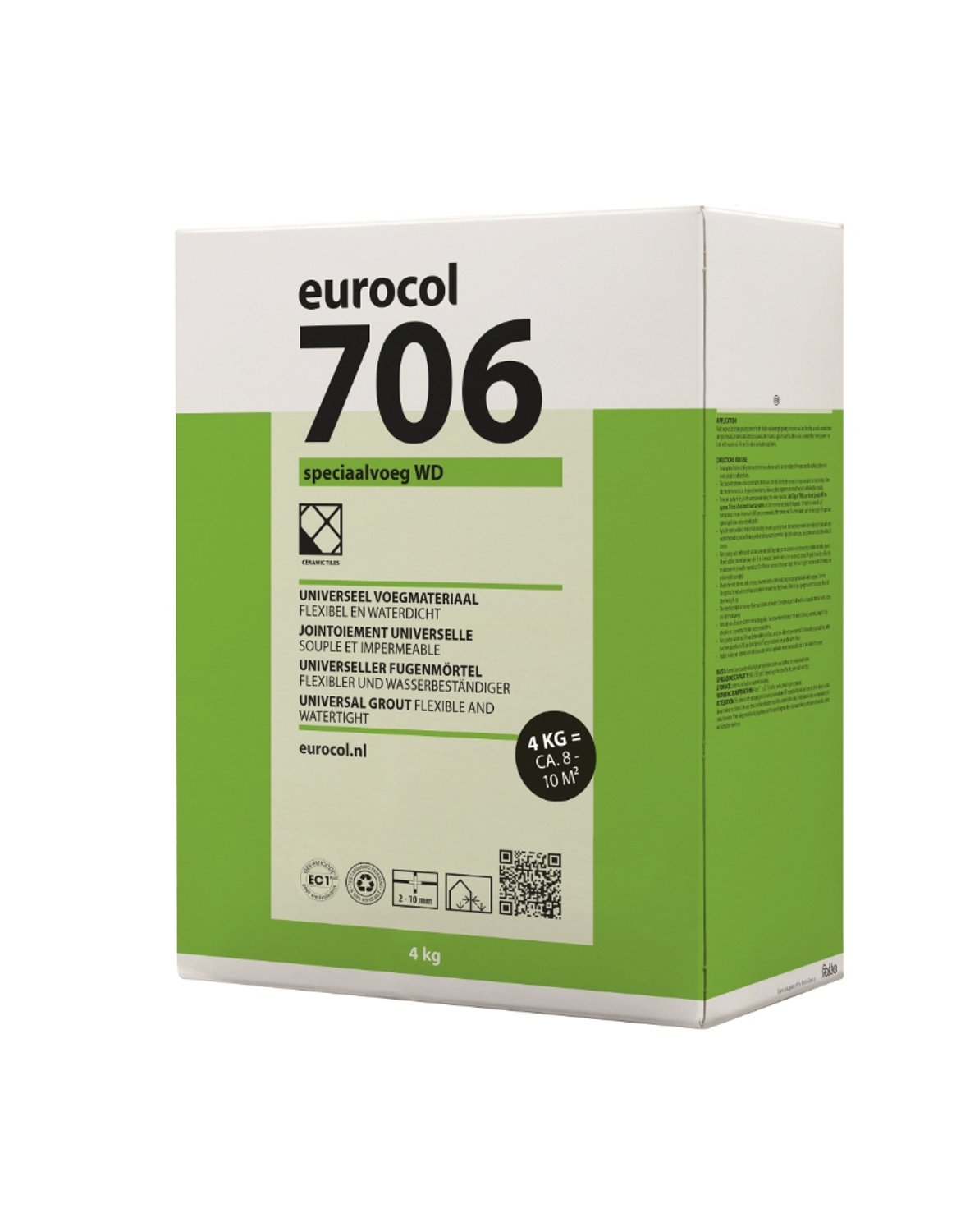 Eurocol 706 speciaal voegmortel grijs 4kg