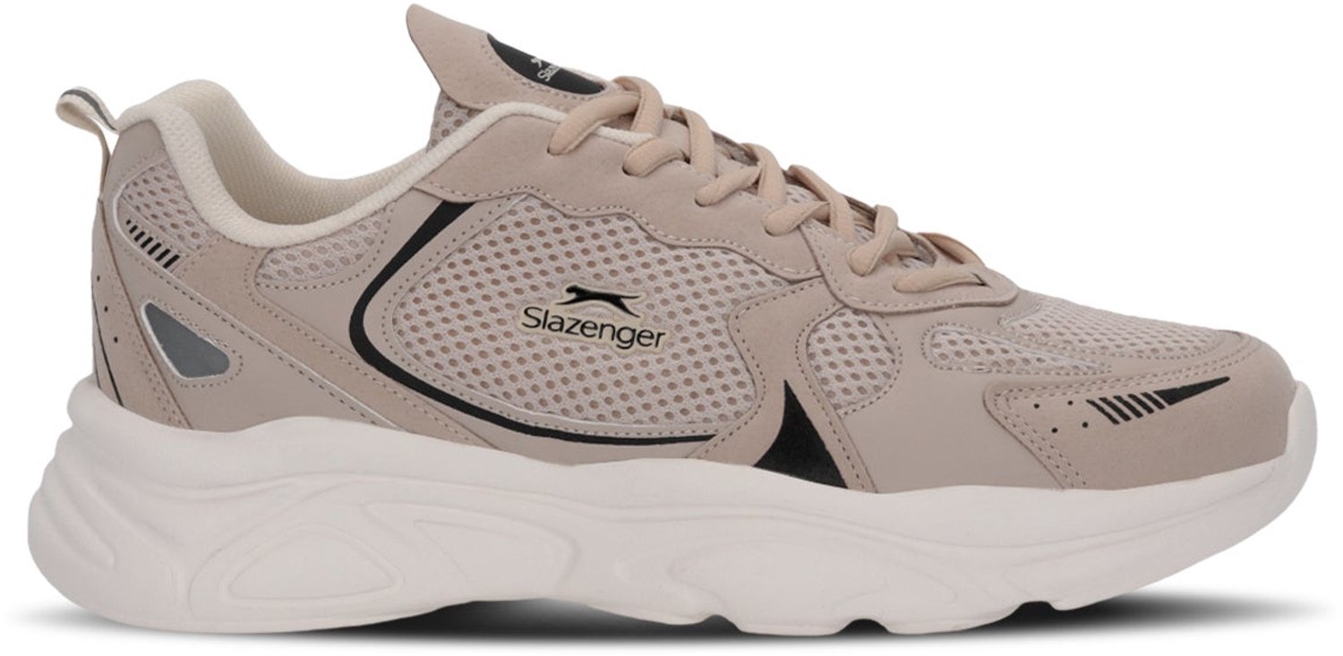 Slazenger Inferno Heren Hardloopschoenen - Beige / Zwart