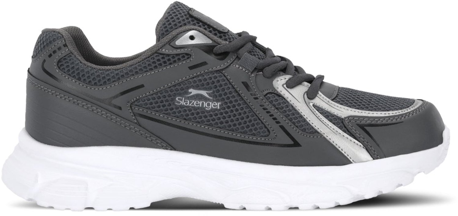 Slazenger Opsist Heren Hardloopschoenen - Donkergrijs / Zilver