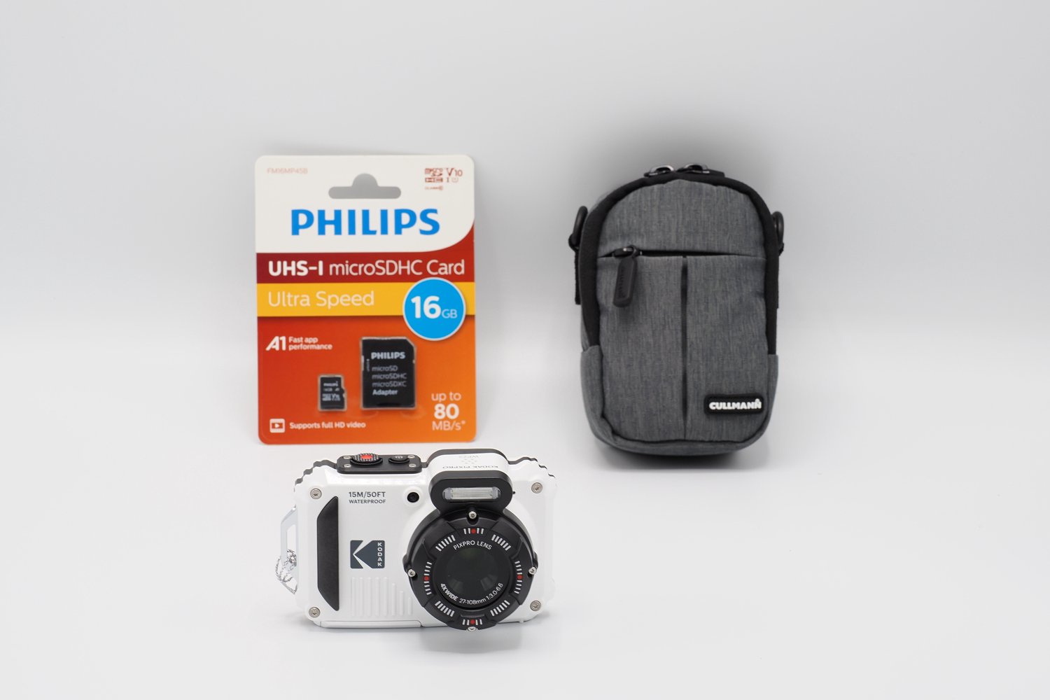 Kodak WPZ2 - Compactcamera - Onderwatercamera - 16 megapixel - Wit - + 16GB geheugenkaart - + Tas
