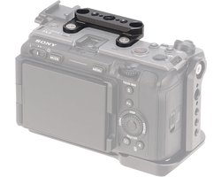 NATO Rail voor Sony FX3 FX30 Camera, Compatibel met 1/4" en 3/8" Bevestigingssystemen voor Professionele Opnames
