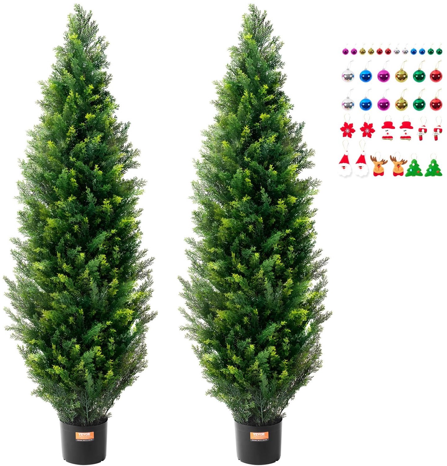 Kunstplant Set van 2, 60 Inch Hoog, UV-bestendig