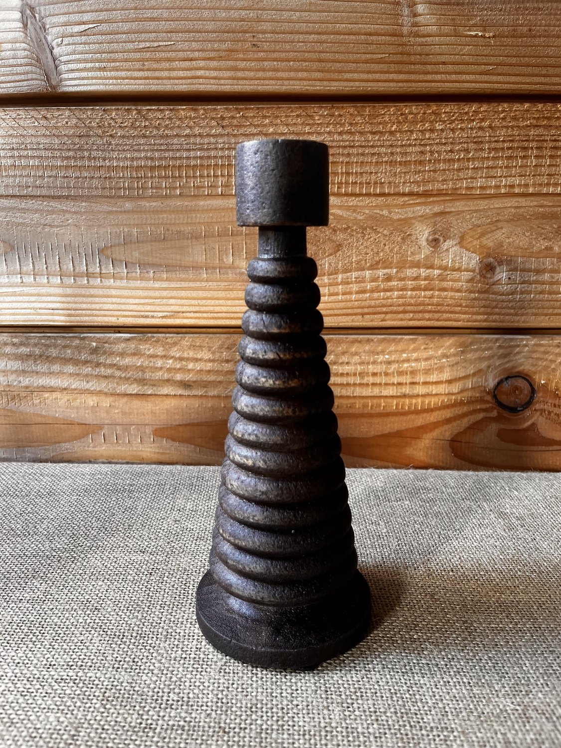 Light & Living Light en Living Kandelaar, donker mangohout, 23 cm Bruin