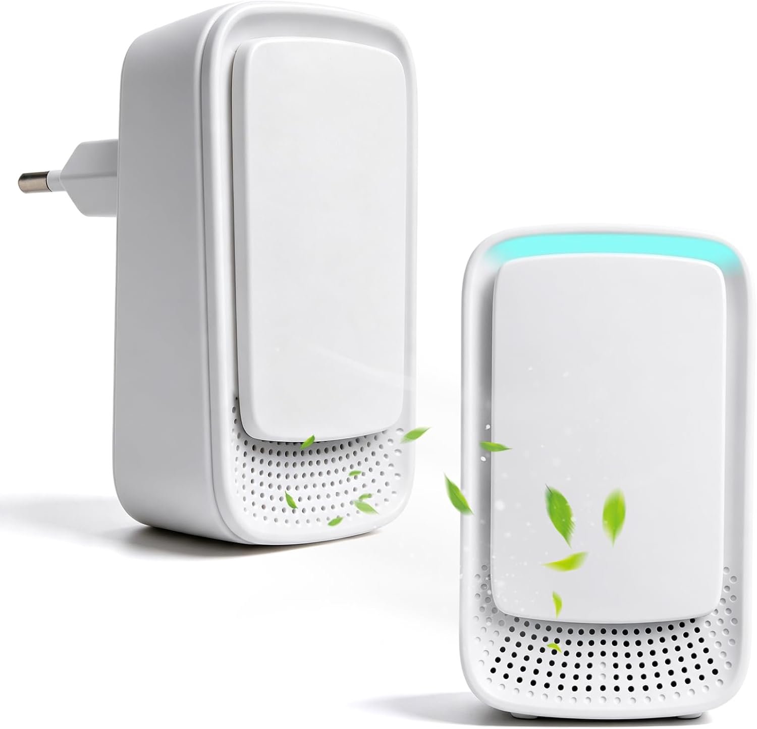Luchtreiniger met ionisator - 2 stuks - effectieve geurverdringing - voor slaapkamer en huis - Homevero
