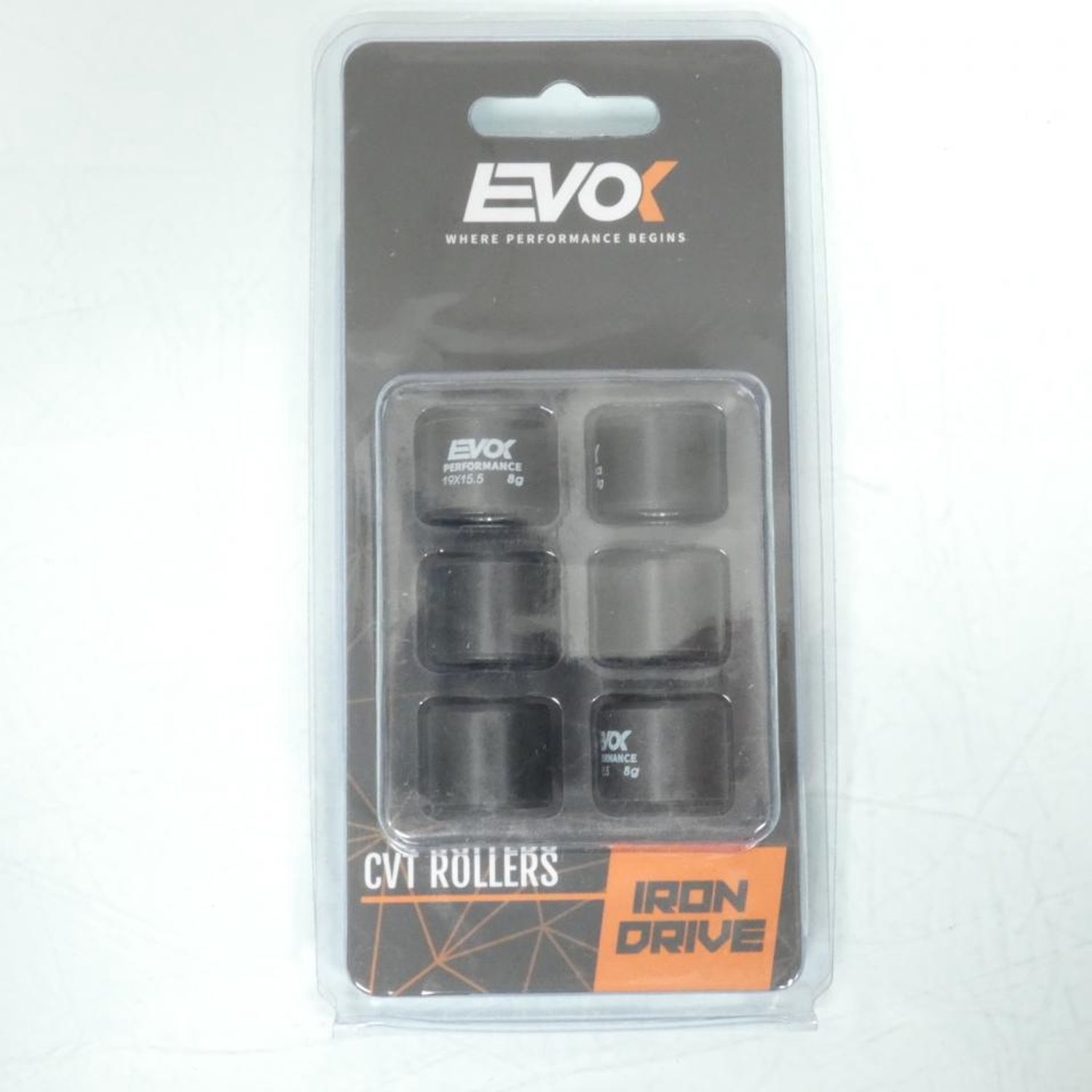Variateurrol EVOK voor Scooter Piaggio 50 Fly 2T 2003 tot 2020 19x15.5 8Grs Nieuw
