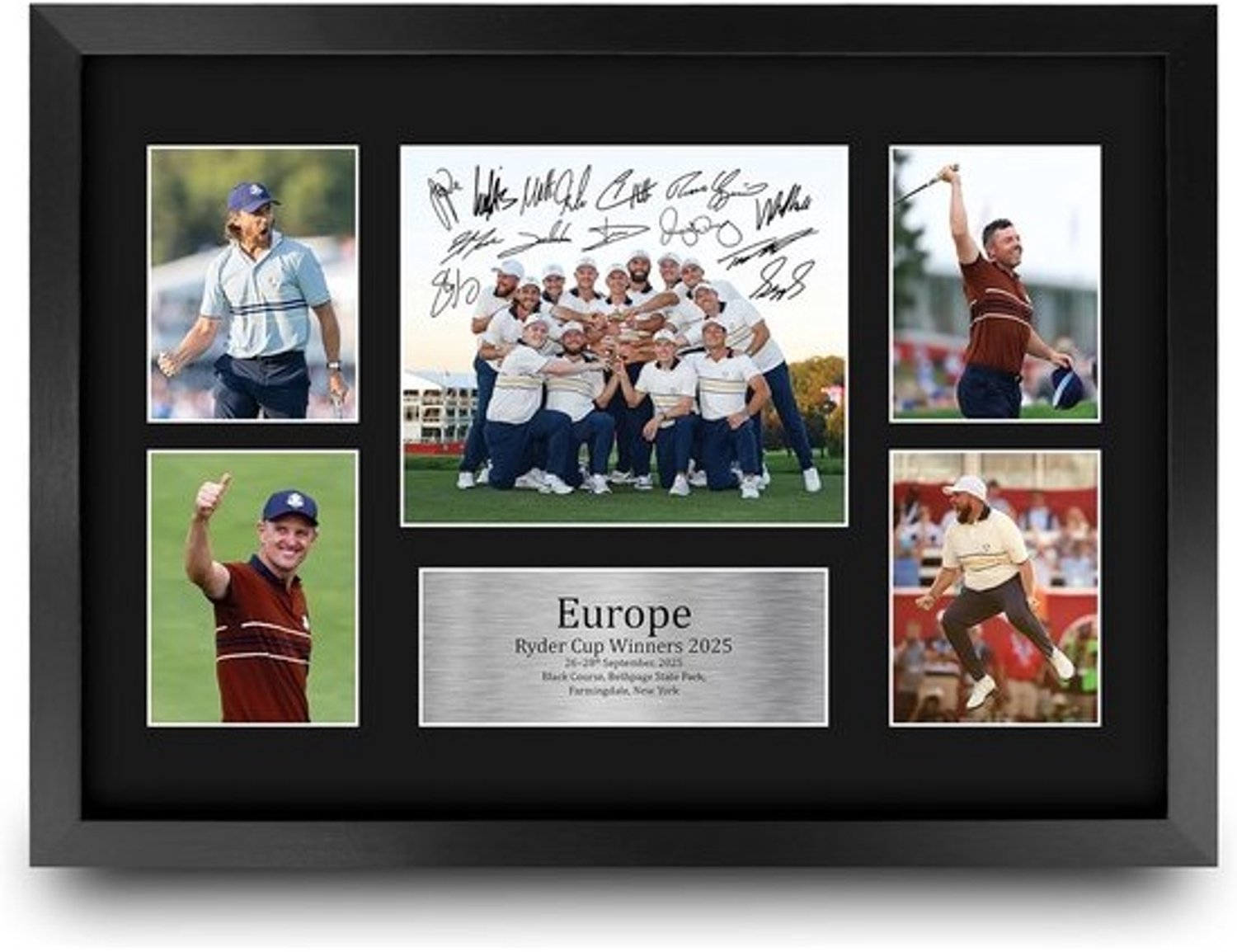 Ingelijste golfmemorabilia - Gedrukte handtekeningfoto Ryder Cup-editie - A3