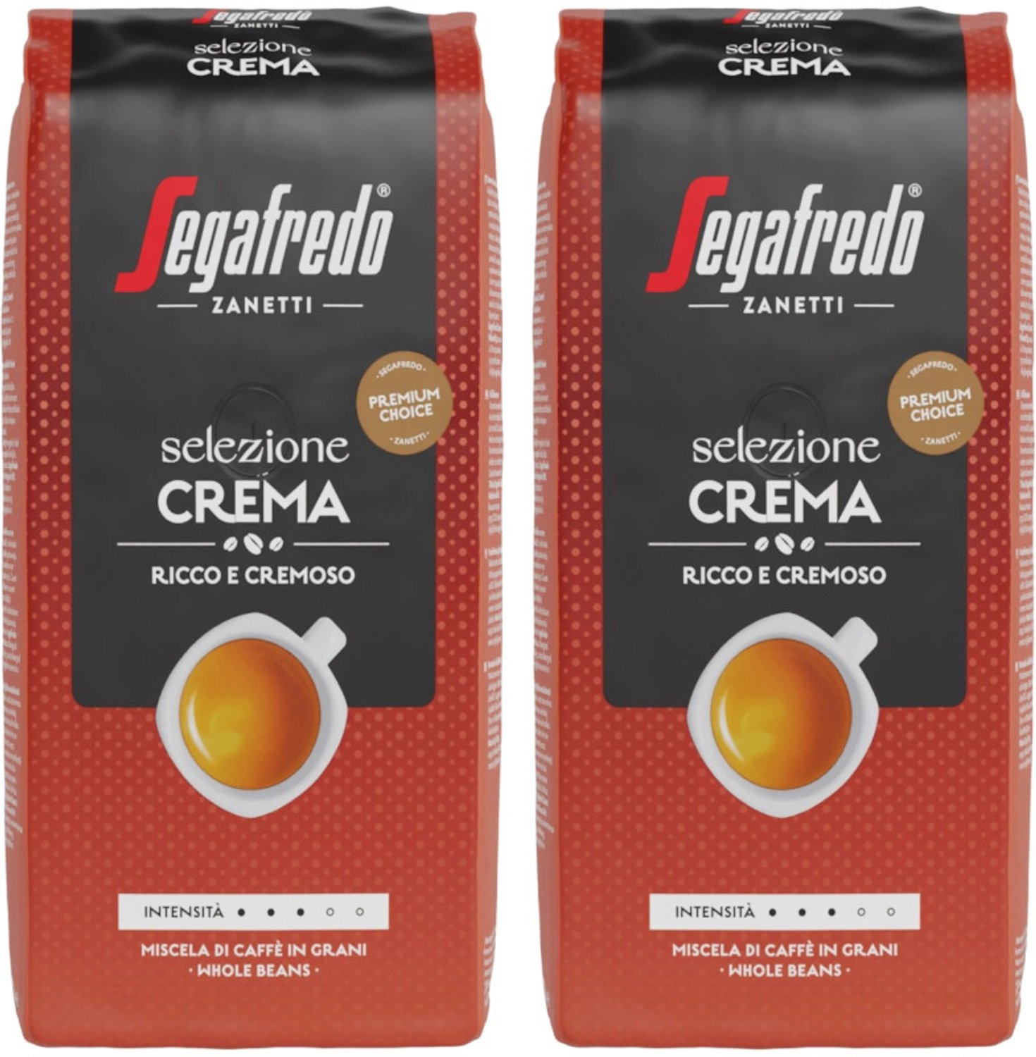 Segafredo Selezione Crema Ricco E Cremoso - Multipack - Koffiebonen - 1000g (2x500g)