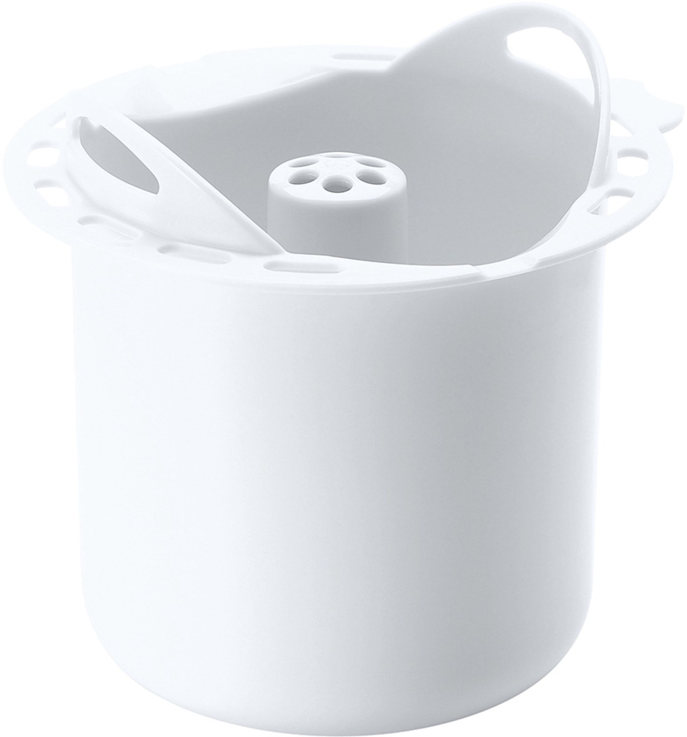 Béaba Rijst- en Pastakoker voor Babycook - Accessoire om Granen, Deegwaren, Griesmeel en Linzen te Stomen - Bereid Zetmeel en Groenten Tegelijk - Capaciteit van 300 g voor Babyporties - Past op Solo, Duo en Plus - Wit