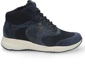 Durea Flex Dames Veterboot - 9835-608-2293 Blauw/Zwart - Wijdte K - Maat 7½ (41)