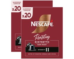 Nescafe Roastery Ristretto Dark Roast - Multipack - 40 (2x20) Koffiecups Compatibel Met Nespresso Coffee Machine