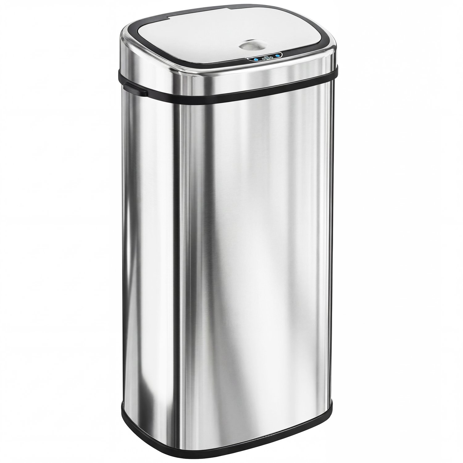 Homona Sensorprullenbak - 68 liter - Met bewegingssensor - RVS - 40,5 x 29,5 x 78 cm - Zilver