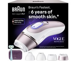 Braun IPL Smart Skin i·expert - IPL ontharingsapparaat - PL7431 - Ontharing Voor Thuis - Met Gratis App - 4 Slimme Koppen