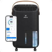 Vibrix DryFlow12 Pro Luchtontvochtiger & Luchtreiniger – 12L per dag – Bediening via App – Ionisator & UV-licht – Wasdroogfunctie – Stil & Energiezuinig – Voor Badkamer, Kelder, Zolder & Slaapkamer – Dehumidifier