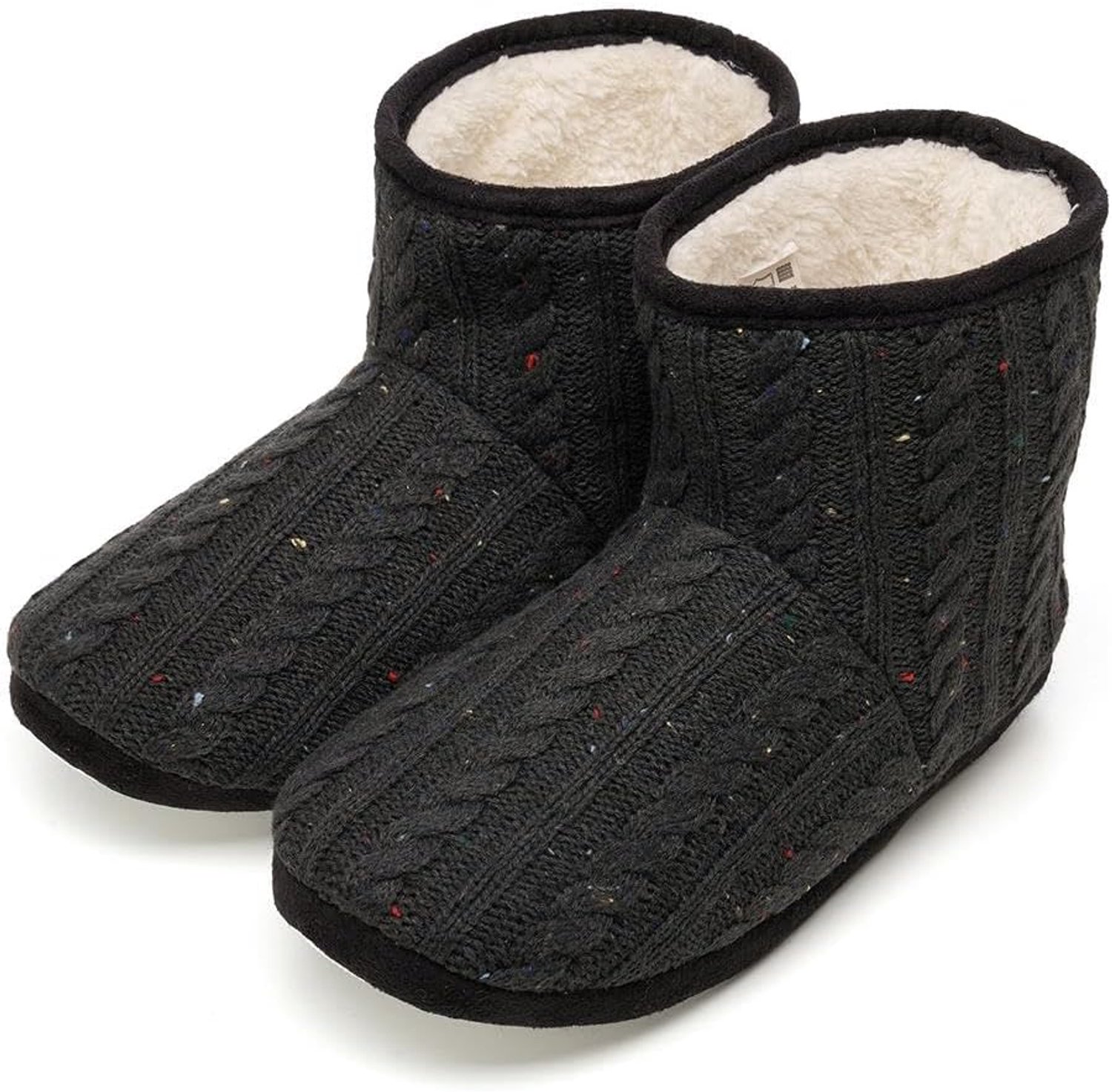 Warme Heren Pantoffels met Gebreide Look & Antislipzool Unknow