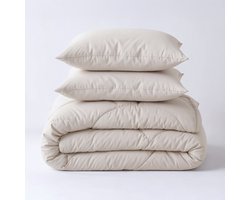 Dekbed-Discounter - Sleeptime Dekbed Zonder Overtrek 240 x 200 cm - Inclusief 2 kussenslopen - Wasbaar op 40 graden - Warmteklasse 2 - Off White