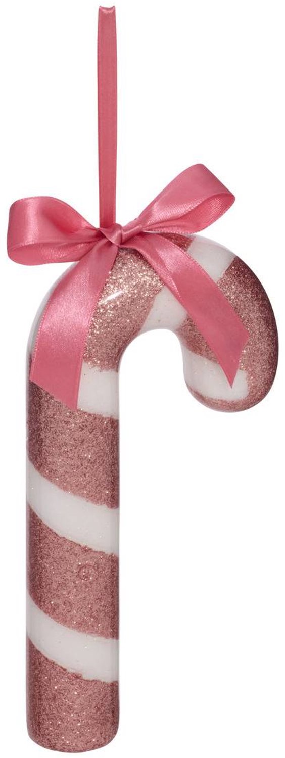 Feeric lights & Christmas Suspension de sapin sucre d'orge en papier bicolore 19 cm Rose