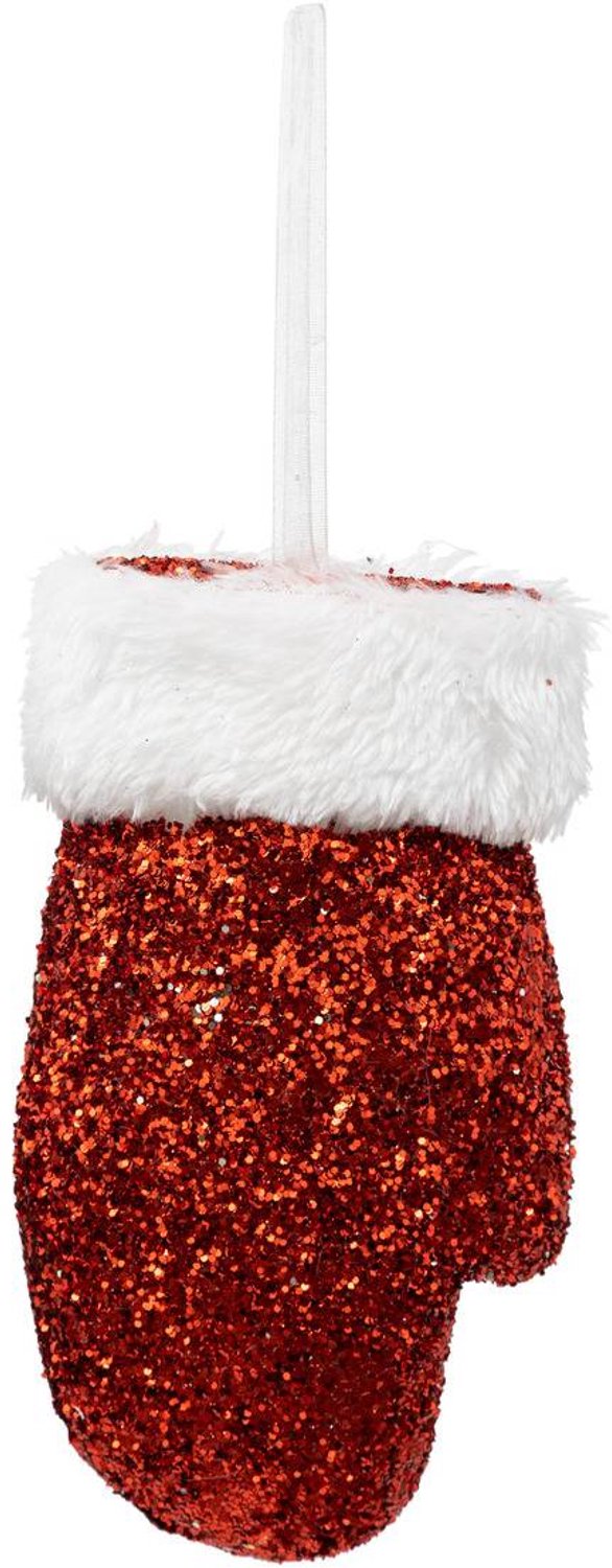 Feeric lights & Christmas Rode kersthandschoen 16 cm Rouge