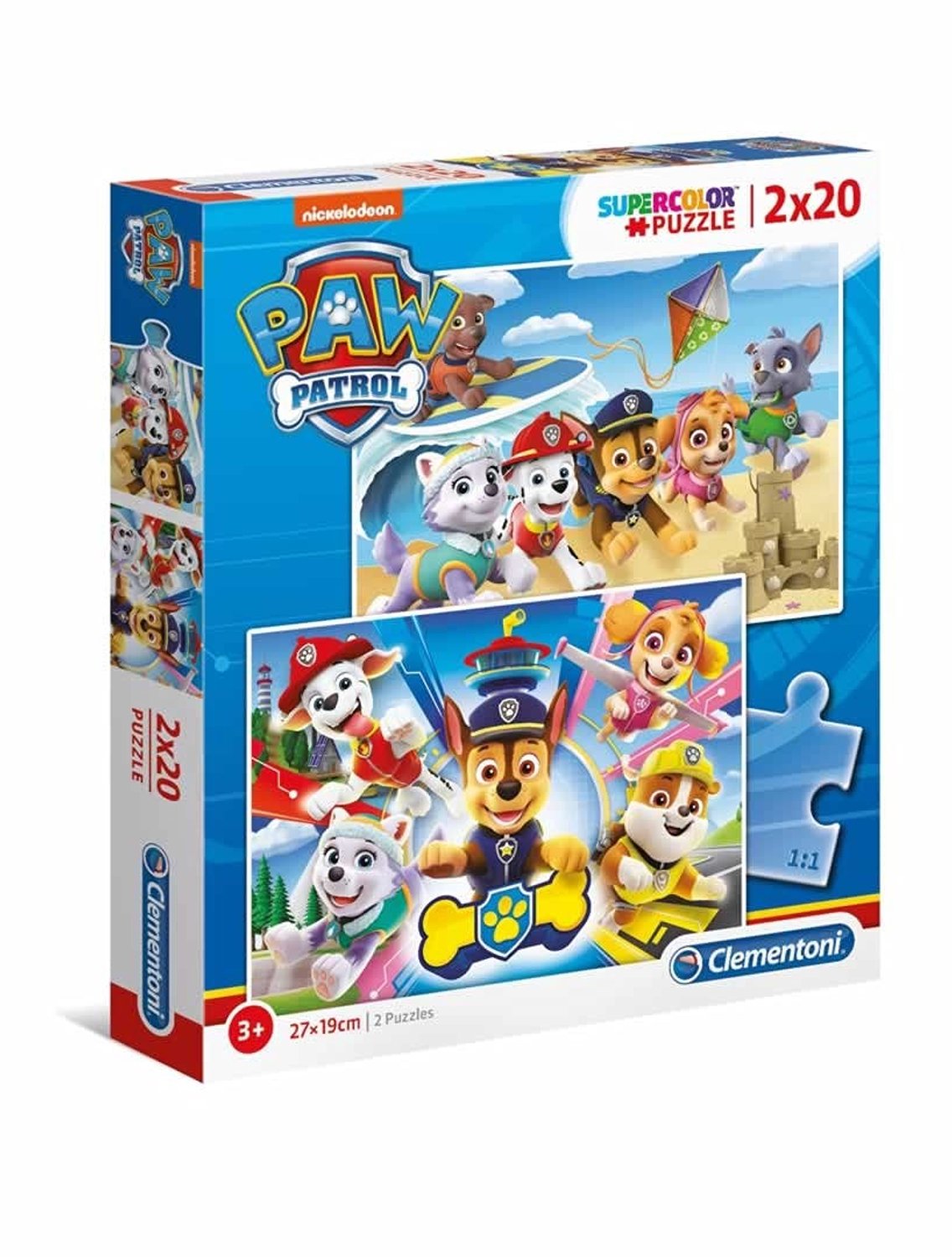 Paw Patrol Supercolor Puzzels - 2x20 Stukken