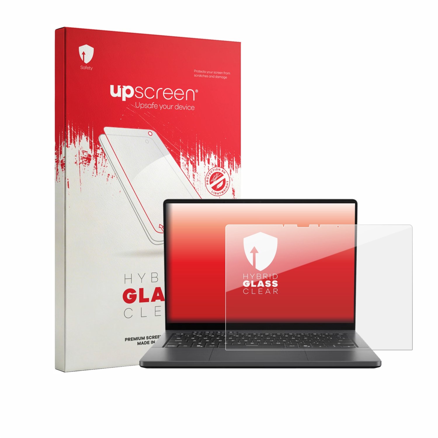 upscreen - Screenprotector voor ASUS ROG G14 GU405 - Folie Beschermfolie Beschermglas transparant