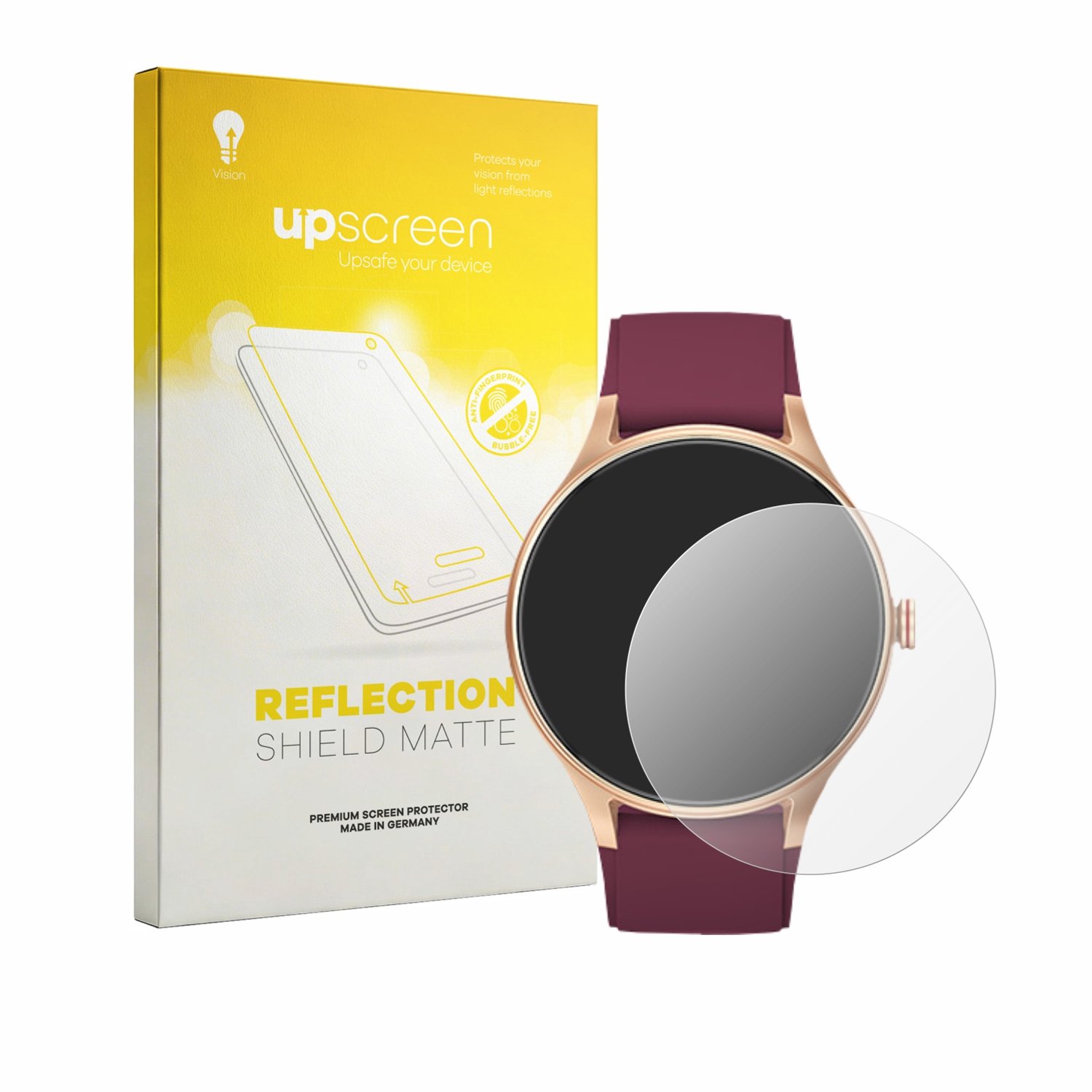 upscreen - Screenprotector voor Fitpolo Smartwatch 1.57" - Folie Beschermfolie anti glare matte