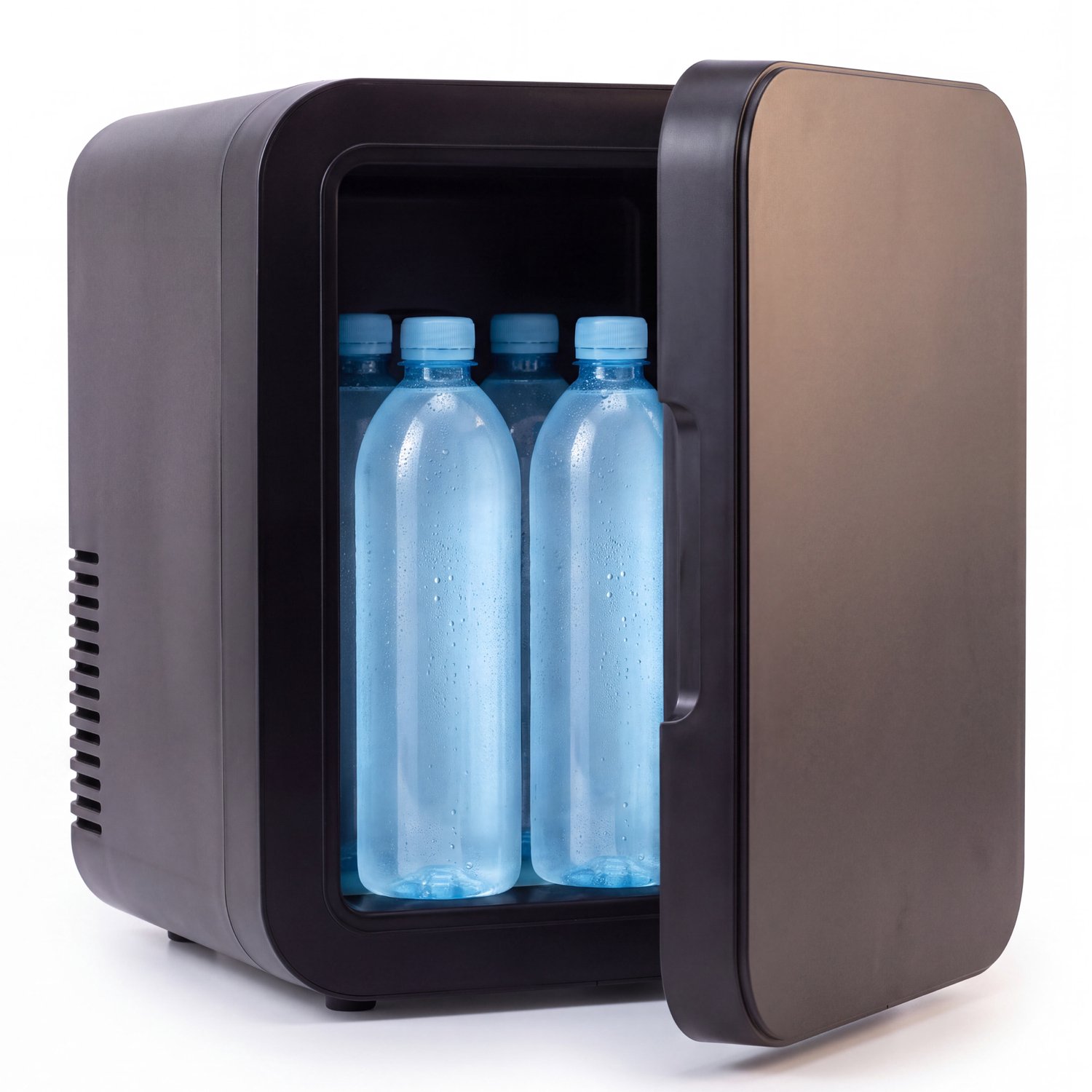 Mini koelkast 4.5L - Skincare & make-up fridge - Eten & drinken - Organizer - 12V & 230V - Koel & warm - Auto koelkast - Compact - Zwart
