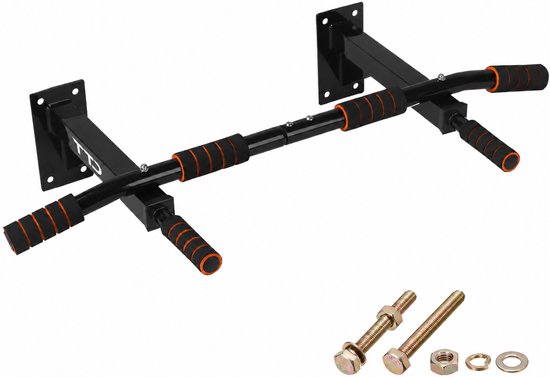 TTD Optrekstang Wandmontage Zwart/Oranje