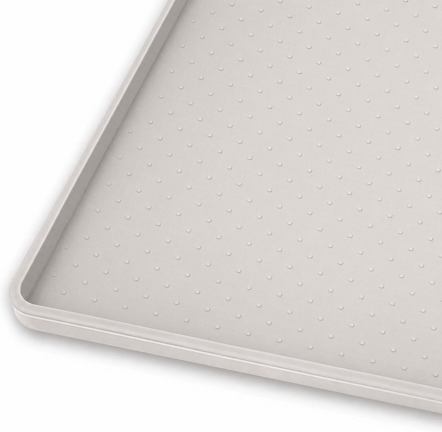 Tolvia Siliconen Voermat Hond & Kat - 40 x 60 cm - Antislip Voerbakmat met Verhoogde Rand - Waterdichte Placemat voor Voer- & Drinkbak - Beige