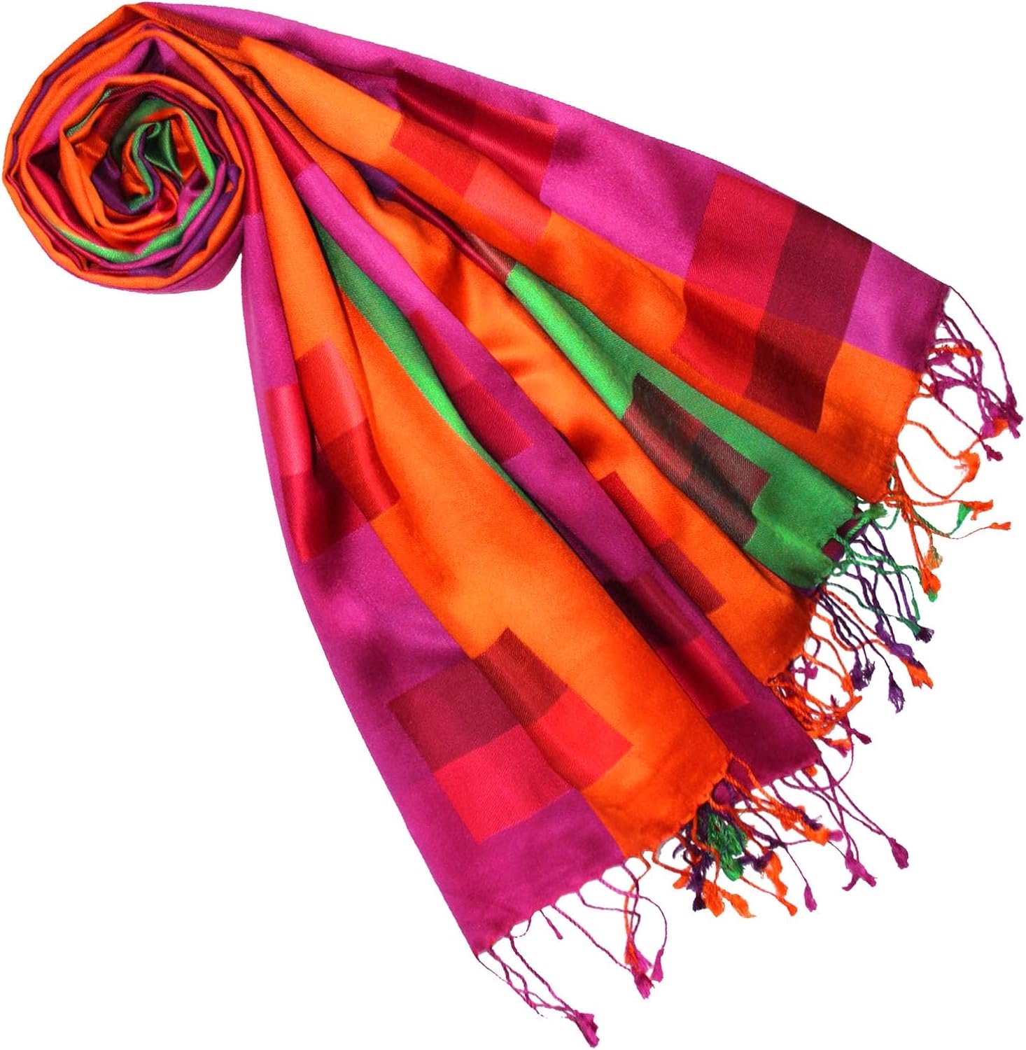 Lorenzo Cana Heren Sjaal - 100% Zijde Jacquard Geweven, 70x190cm