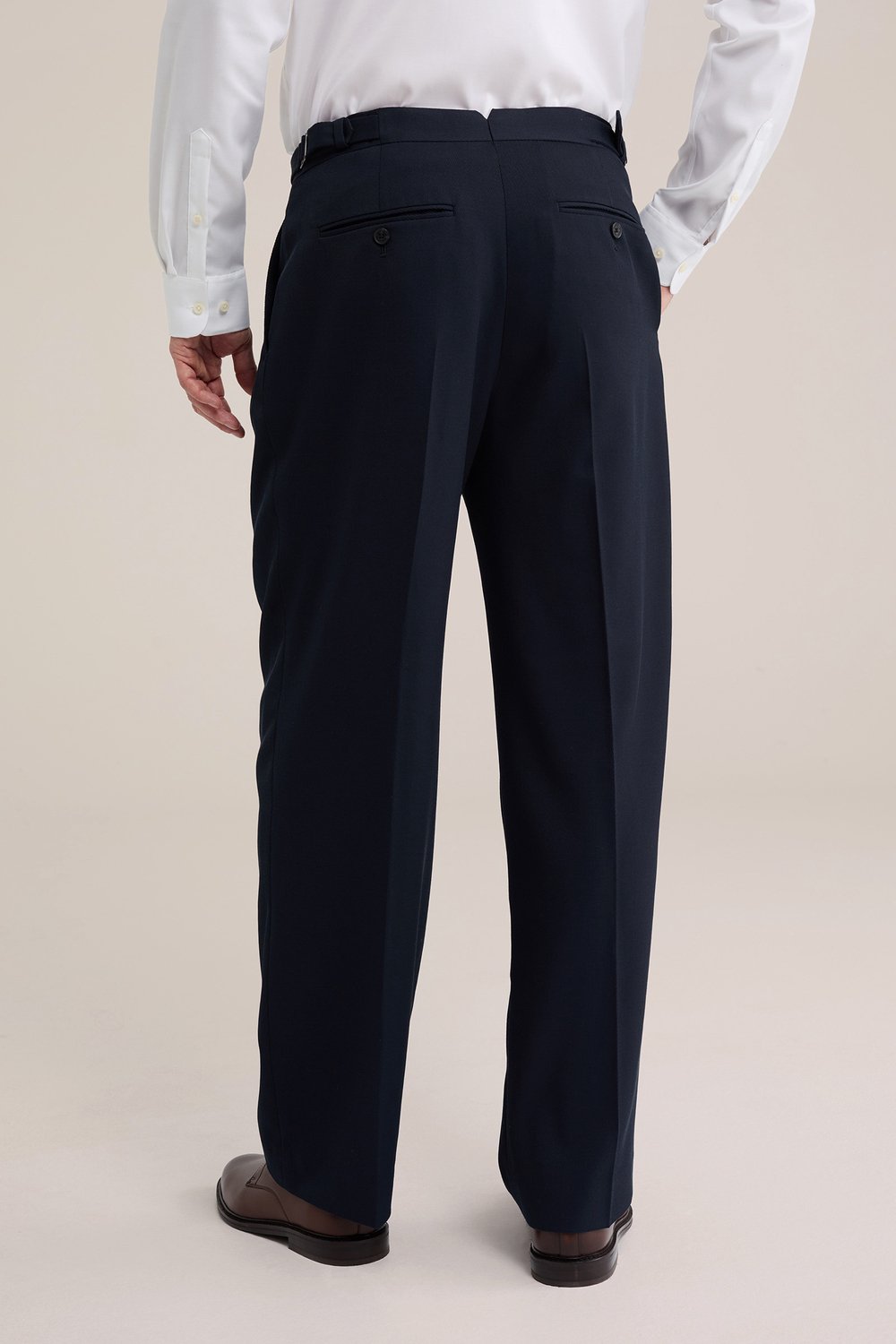 Van Gils Heren loose fit pantalon van wolmix