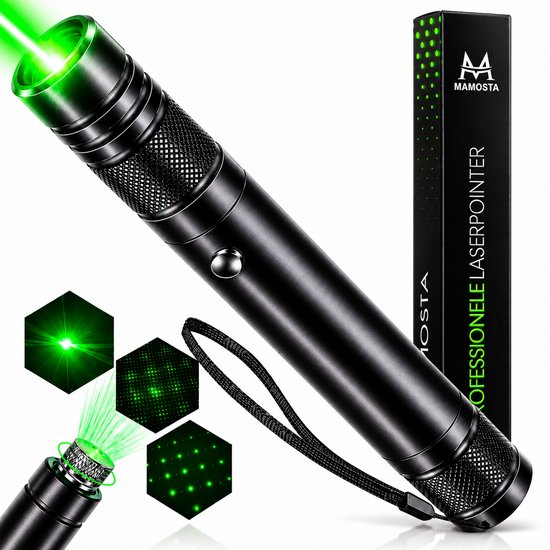 Mamosta® Professionele Laserpen Pro - Klasse II - USB Laserlampje - Laserpointer Kat - Speelgoed Laser