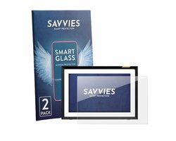 2 Stuks Savvies Screenprotector - geschikt voor Nixplay Klassischer 10.1" HD-Touchscreen - beschermfolie glas transparant