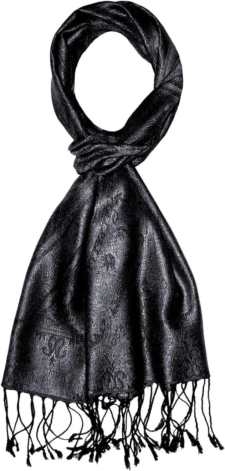 Lorenzo Cana Luxe Heren Sjaal - 100% Zijde Jacquard Paisley