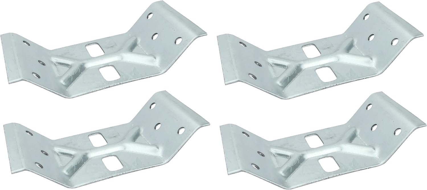 4x Hoekversterkers Tafelpoten - Verzinkt Staal - 148x75x2mm