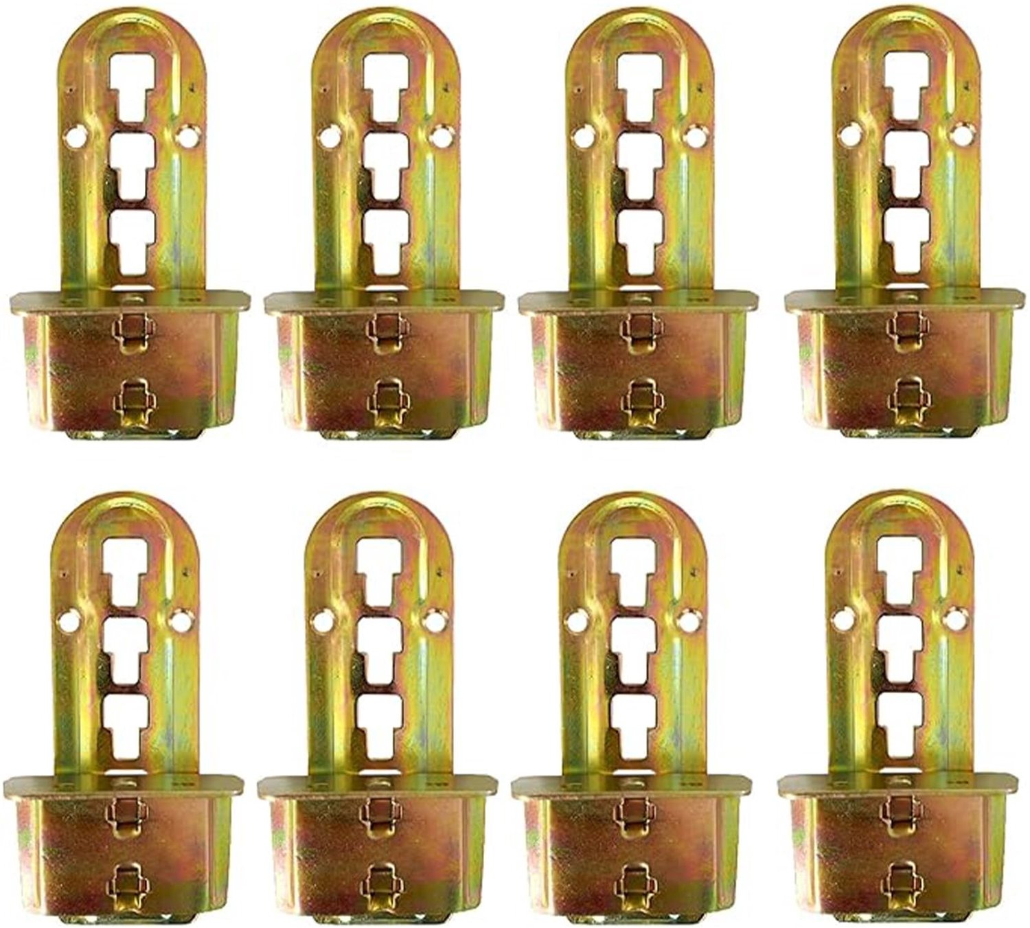 Bedverbinder 8 Stuks - Bedbeslag - Middenbalk - Lattenhouder - Ophangbeugels - Verstelbaar - Verzinkt Ijzer - Bedframe