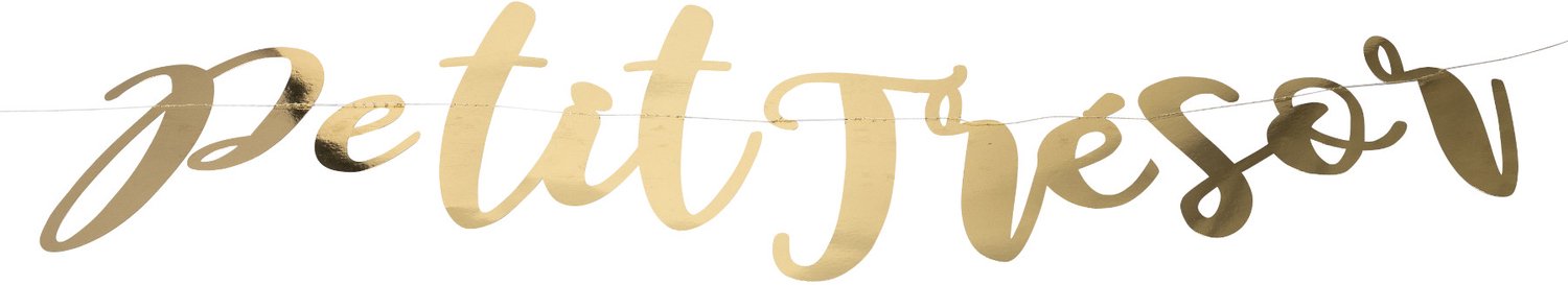 ARTYFETES - Slinger Petit Trésor met gouden metallic letters 120 cm