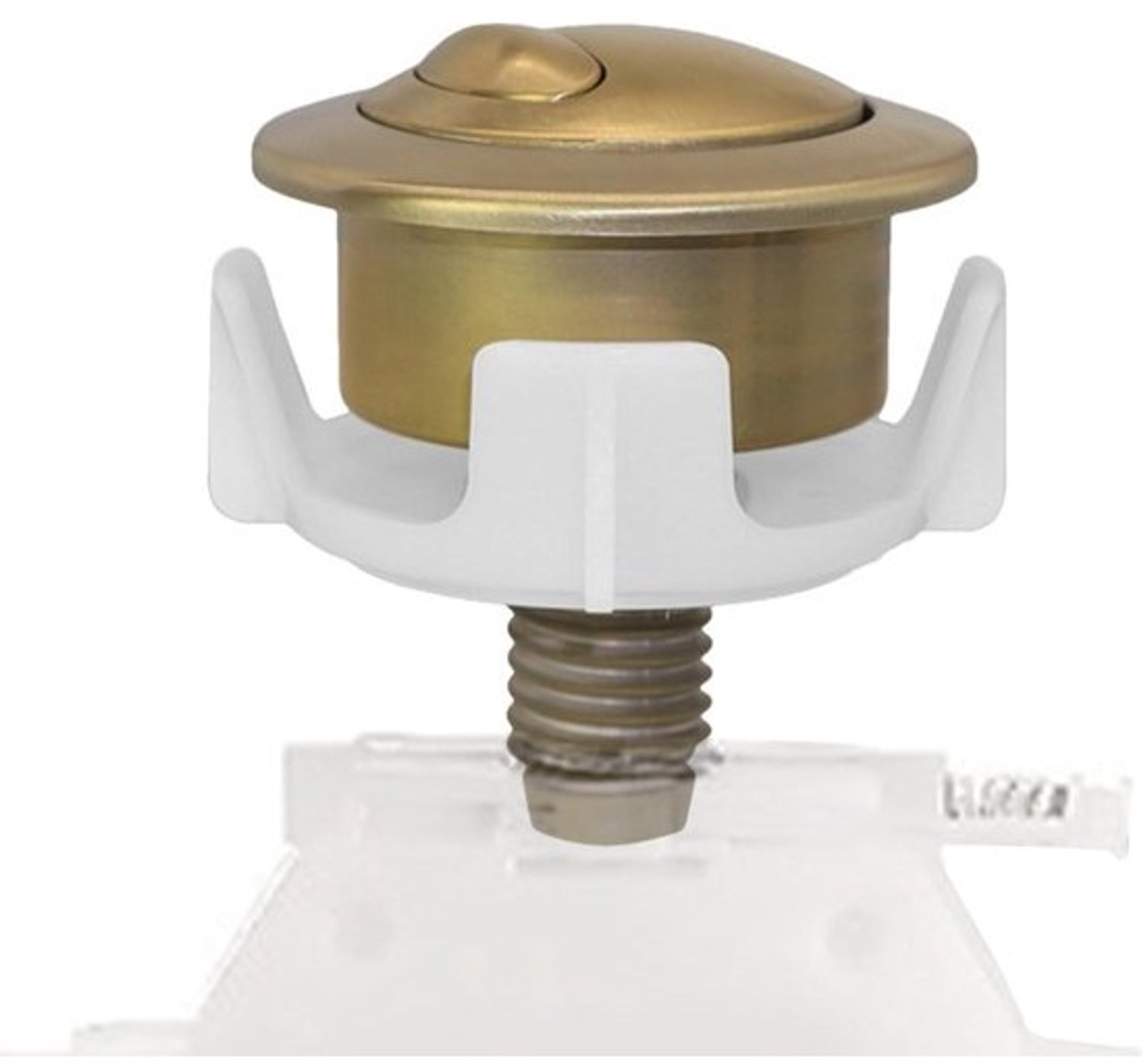 WC-spoelknop - Afdekking voor toiletknop - Badkameronderhoud - Dubbele spoelopties - 54 x 37 mm - Goud