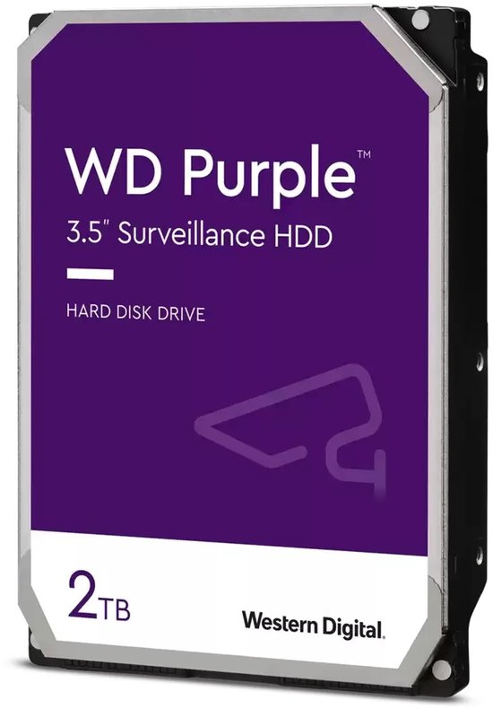 Western Digital Purple interne harde schijf 2 TB 3.5" SATA — afbeelding 2