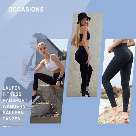 Hoge Taille Dames Leggings voor Sport en Yoga - Ademend en Comfortabel Sportbroekje — afbeelding 5