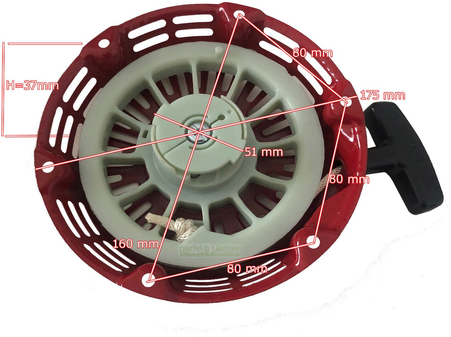 startmotor met terugslag voor MDM-3000 (MDM - 3000) stroomgenerator van 6,5 HP